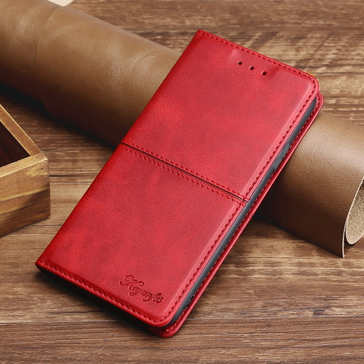 For Samsung Galaxy M33 5G Cow Texture Magnetic Horizontal Flip Leather Phone Case