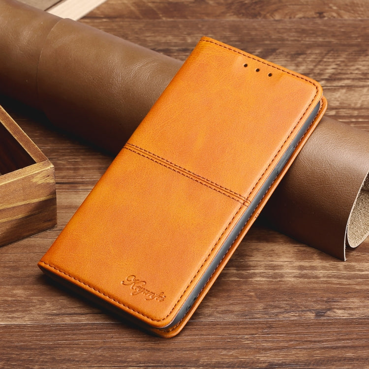 For Samsung Galaxy M33 5G Cow Texture Magnetic Horizontal Flip Leather Phone Case