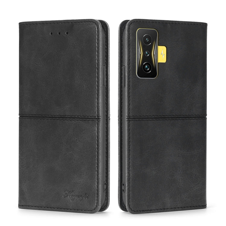 For Xiaomi Redmi K50 Gaming/Poco F4 GT Cow Texture Magnetic Horizontal Flip Leather Phone Case