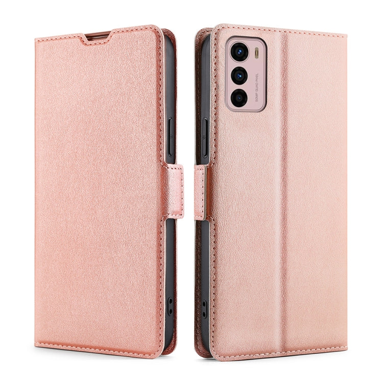 For Motorola Moto G42 4G Ultra-thin Voltage Side Buckle Horizontal Flip Leather Phone Case