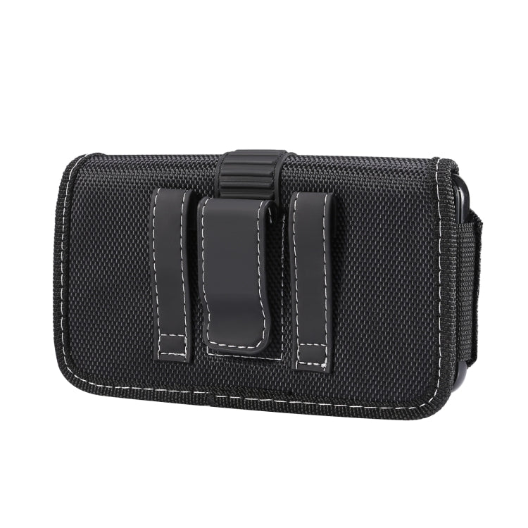 Oxford Cloth Mobile Phone Portable Waist Bag For 5.8-6.1 inch(Black)