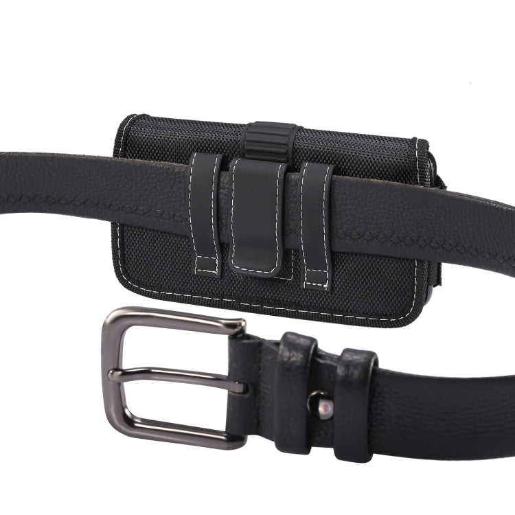 Oxford Cloth Mobile Phone Portable Waist Bag For 5.8-6.1 inch(Black)