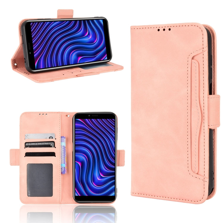 For BLU C5 Max 2022 Skin Feel Calf Texture Card Slots Leather Phone Case