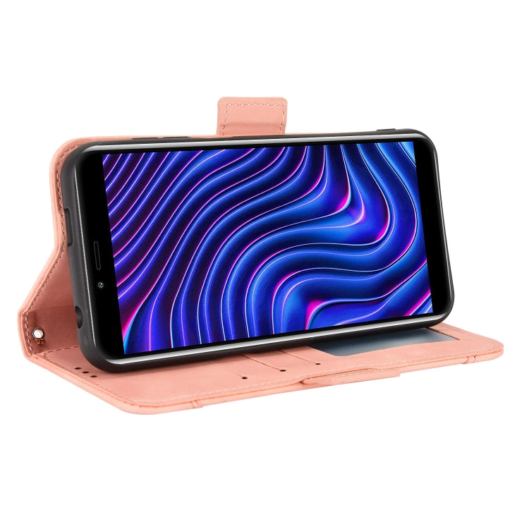 For BLU C5 Max 2022 Skin Feel Calf Texture Card Slots Leather Phone Case