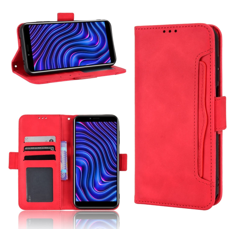 For BLU C5 Max 2022 Skin Feel Calf Texture Card Slots Leather Phone Case