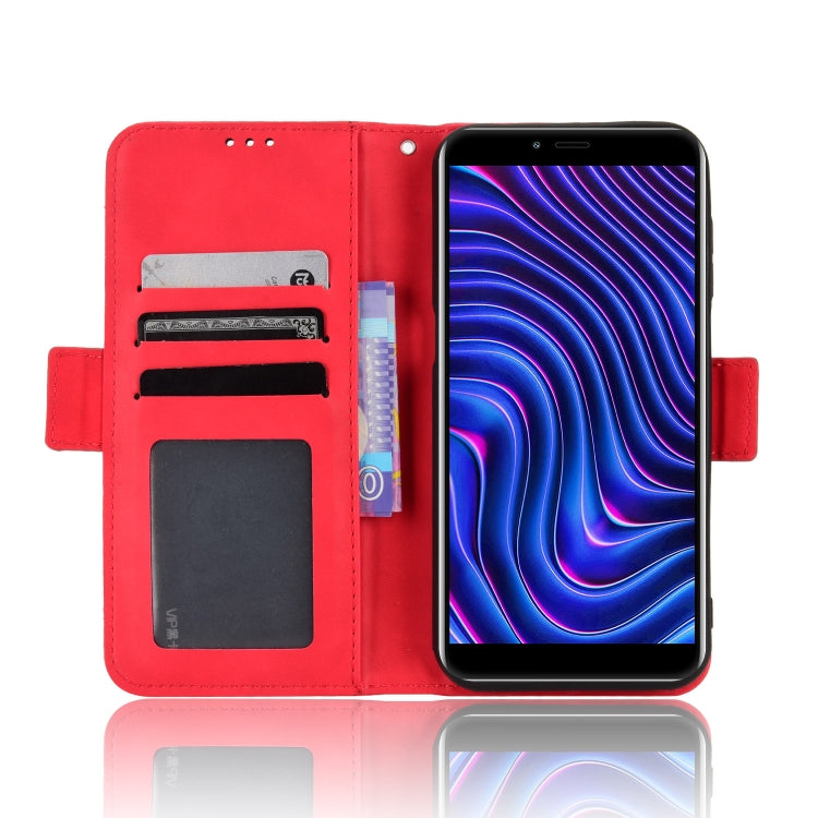 For BLU C5 Max 2022 Skin Feel Calf Texture Card Slots Leather Phone Case