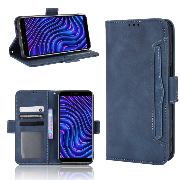 For BLU C5 Max 2022 Skin Feel Calf Texture Card Slots Leather Phone Case