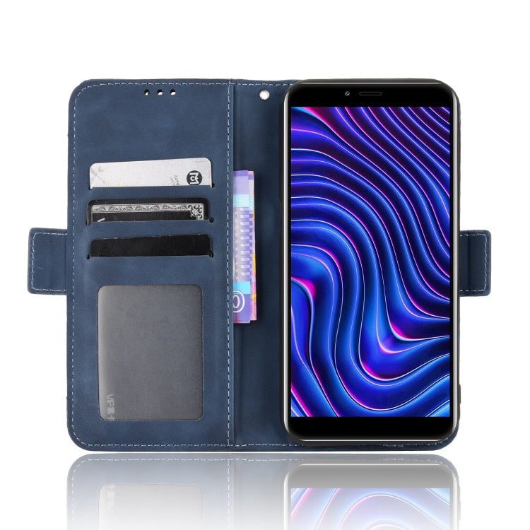 For BLU C5 Max 2022 Skin Feel Calf Texture Card Slots Leather Phone Case