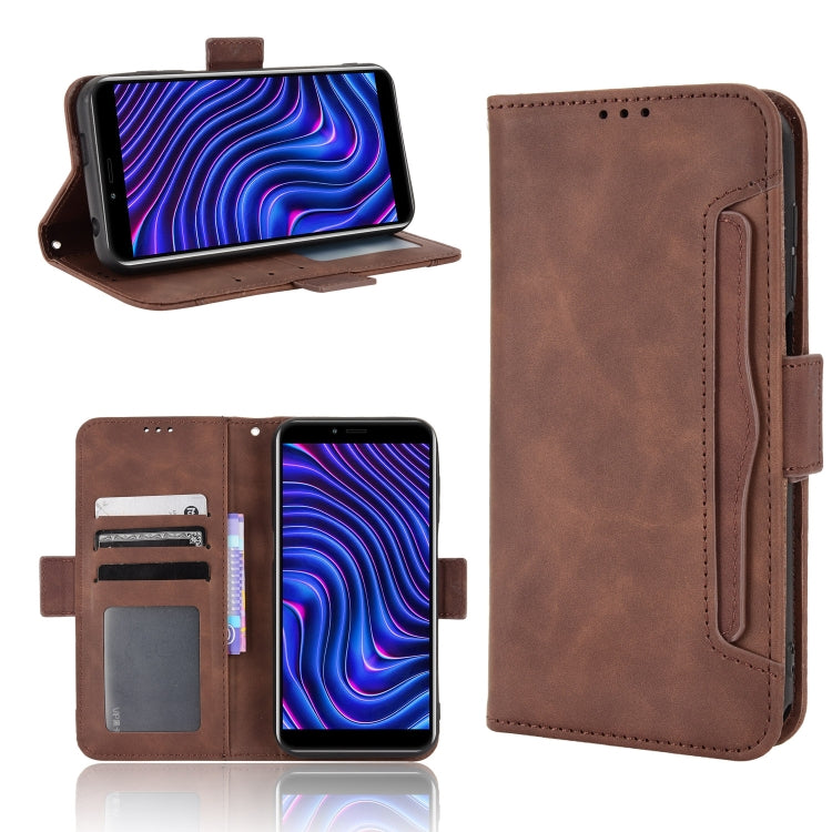 For BLU C5 Max 2022 Skin Feel Calf Texture Card Slots Leather Phone Case