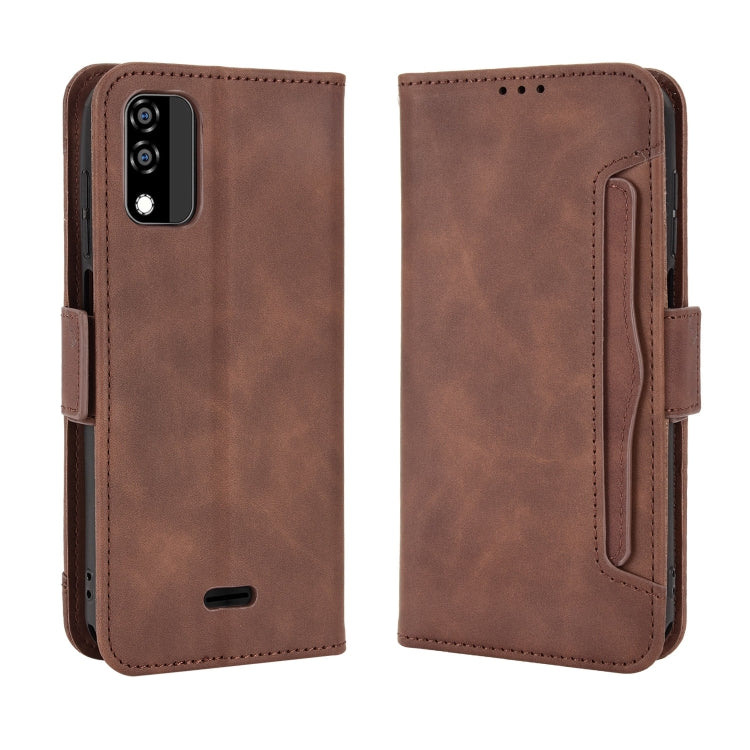 For BLU C5 Max 2022 Skin Feel Calf Texture Card Slots Leather Phone Case
