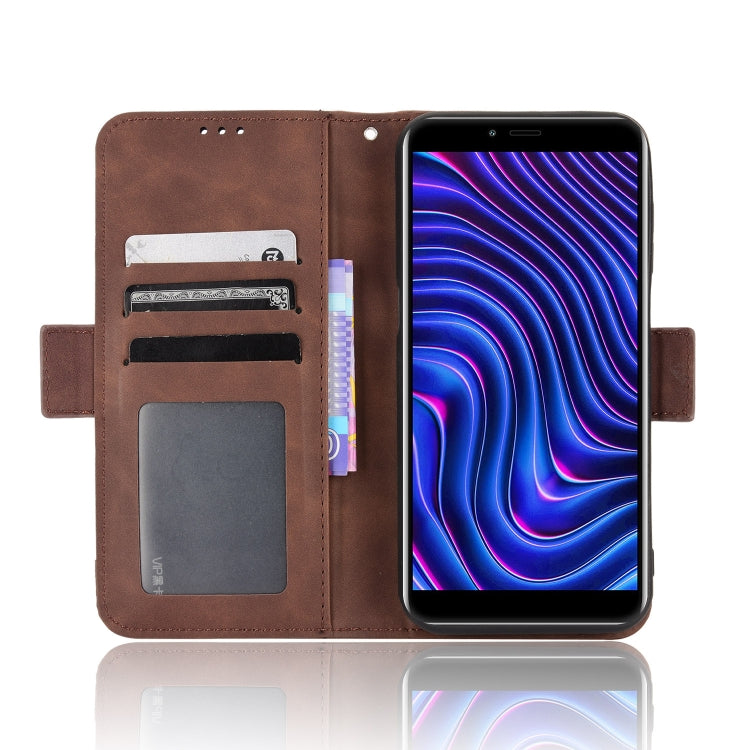 For BLU C5 Max 2022 Skin Feel Calf Texture Card Slots Leather Phone Case