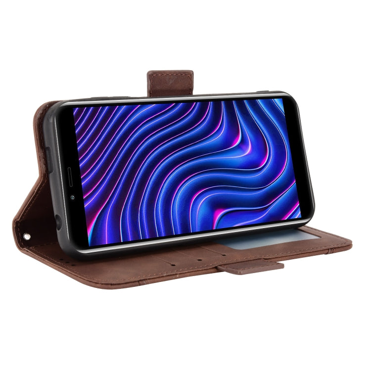 For BLU C5 Max 2022 Skin Feel Calf Texture Card Slots Leather Phone Case