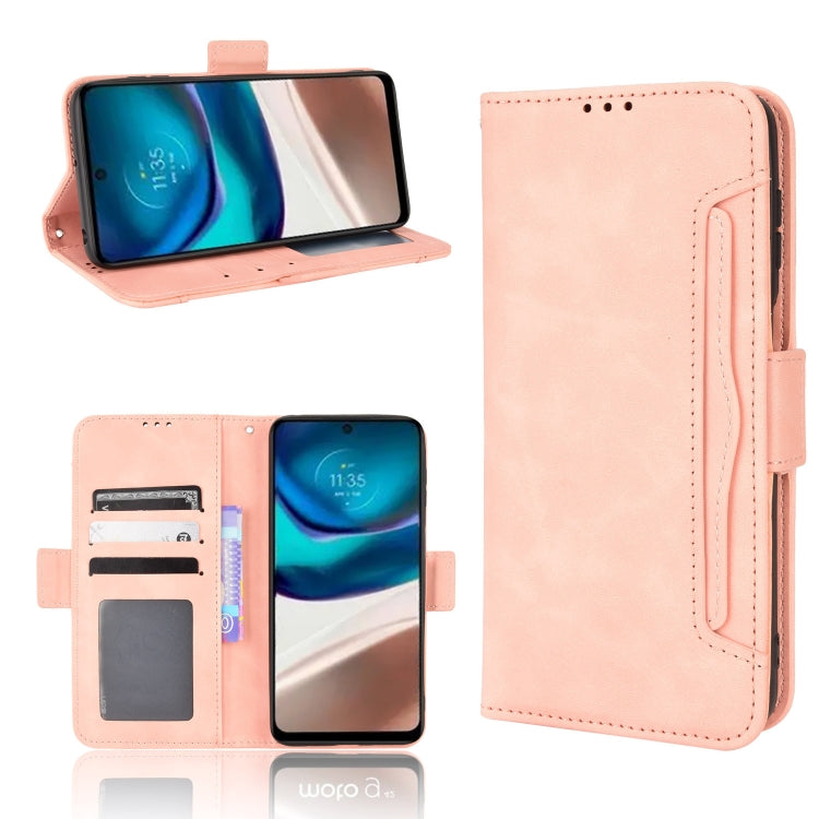 For Motorola Moto G42 Skin Feel Calf Texture Card Slots Leather Phone Case