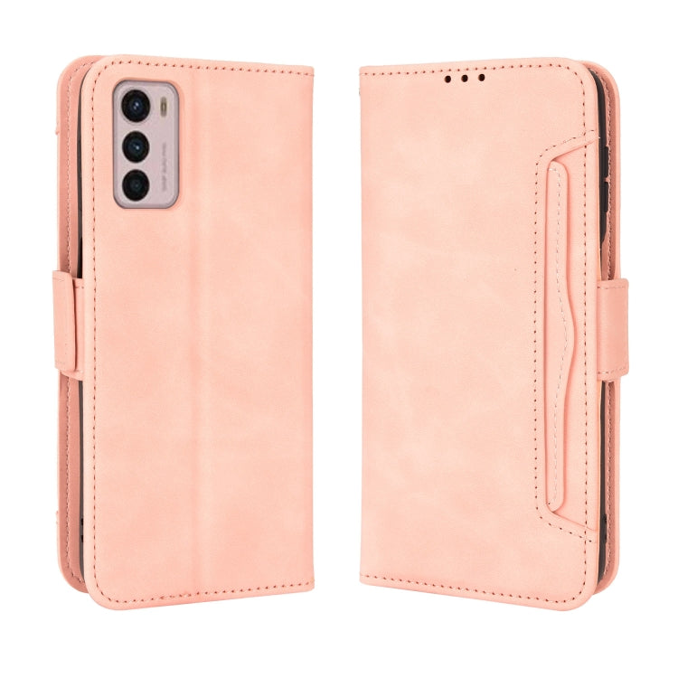 For Motorola Moto G42 Skin Feel Calf Texture Card Slots Leather Phone Case