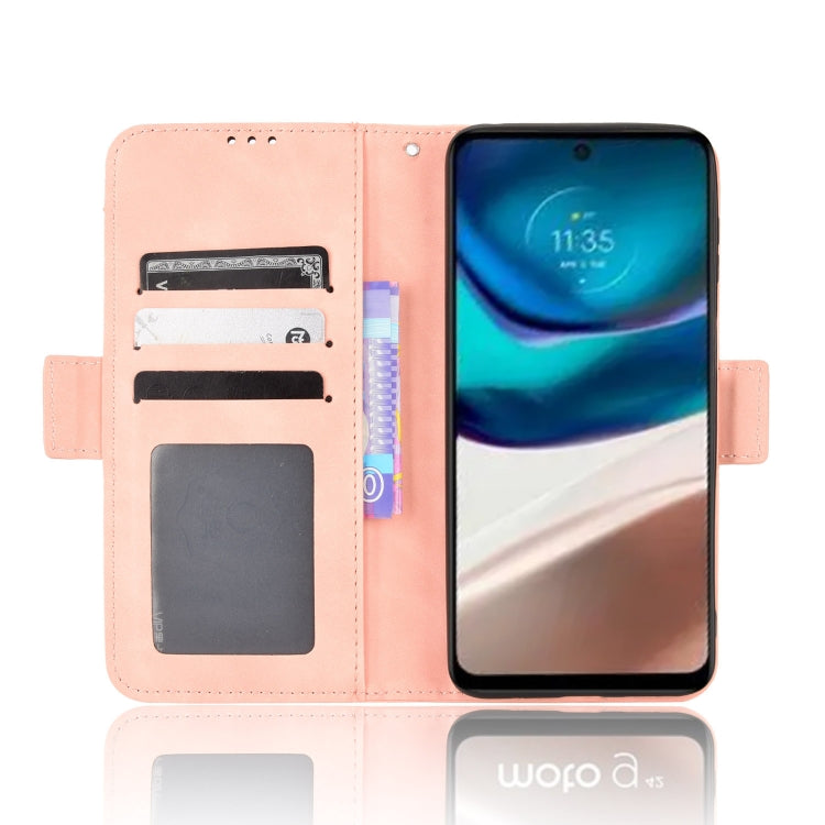 For Motorola Moto G42 Skin Feel Calf Texture Card Slots Leather Phone Case