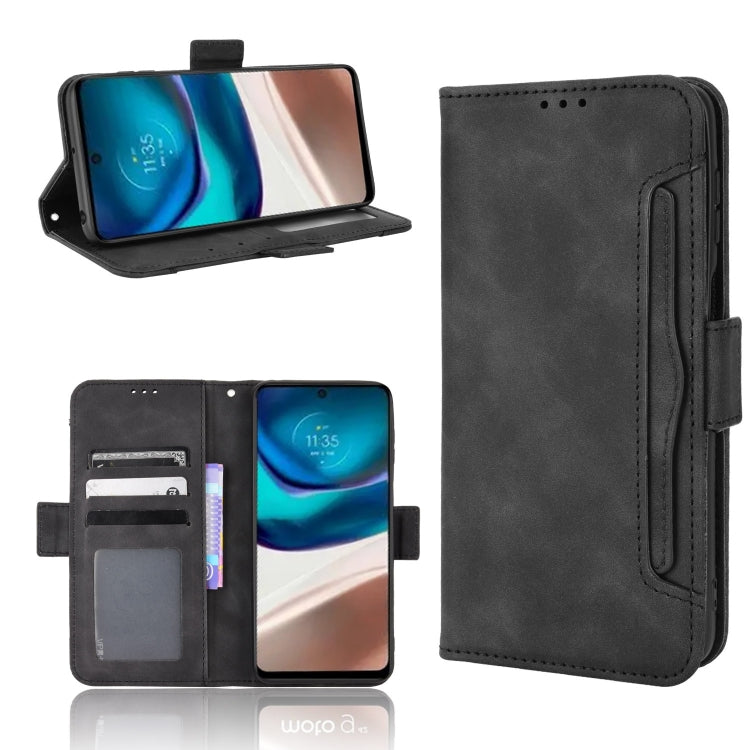 For Motorola Moto G42 Skin Feel Calf Texture Card Slots Leather Phone Case