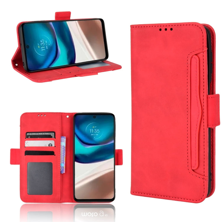 For Motorola Moto G42 Skin Feel Calf Texture Card Slots Leather Phone Case