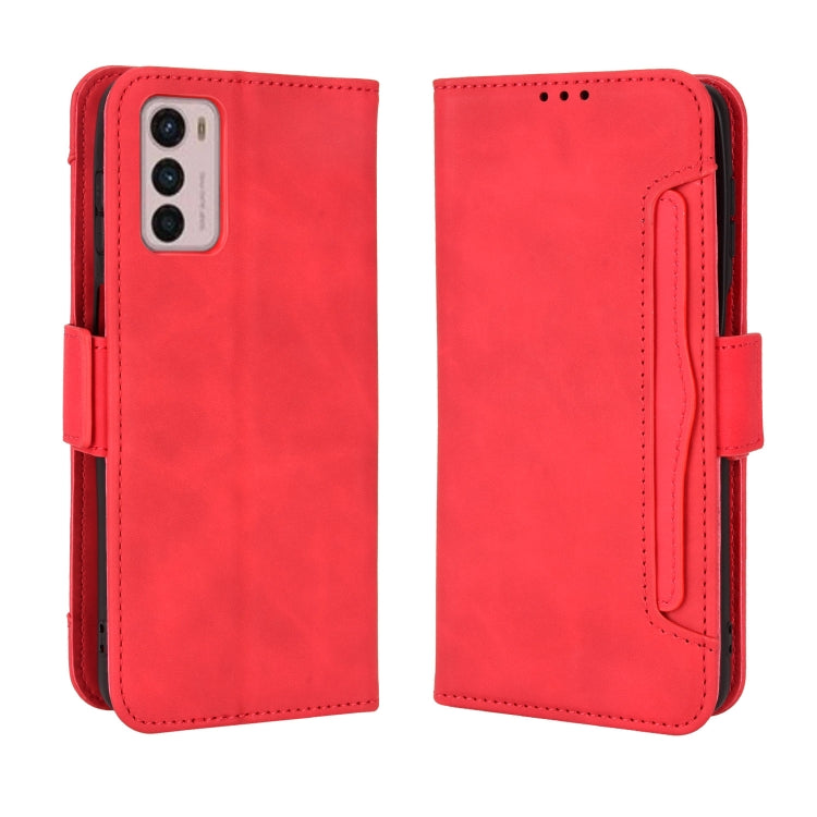 For Motorola Moto G42 Skin Feel Calf Texture Card Slots Leather Phone Case