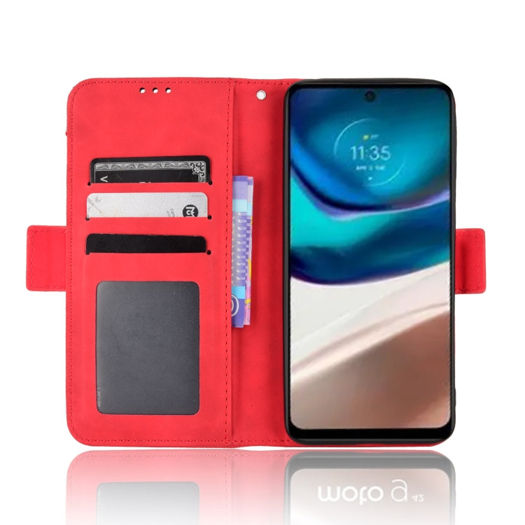 For Motorola Moto G42 Skin Feel Calf Texture Card Slots Leather Phone Case