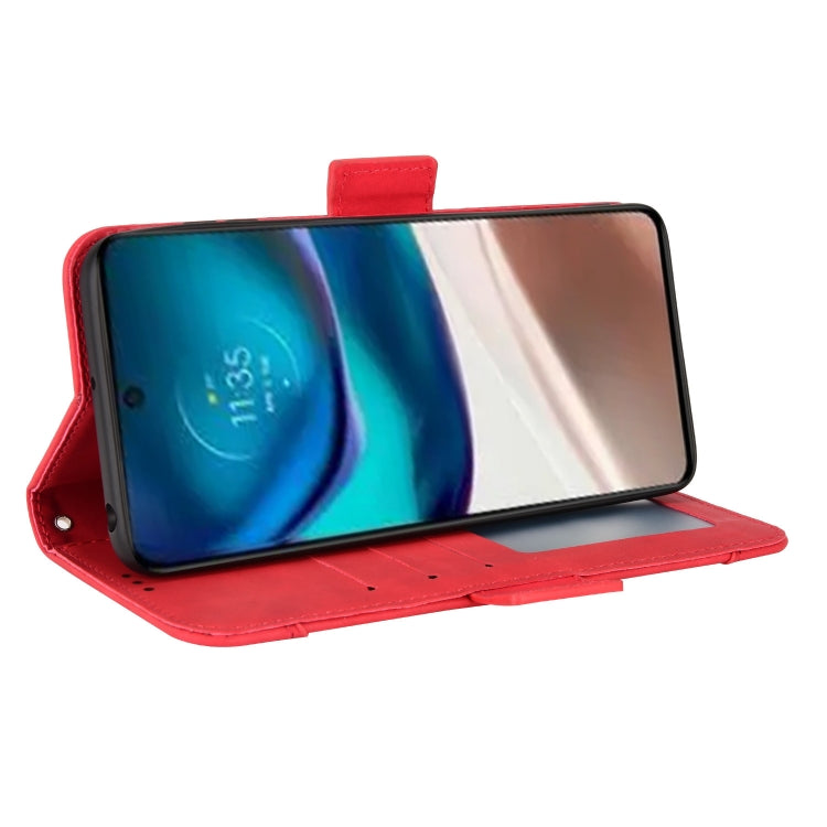 For Motorola Moto G42 Skin Feel Calf Texture Card Slots Leather Phone Case