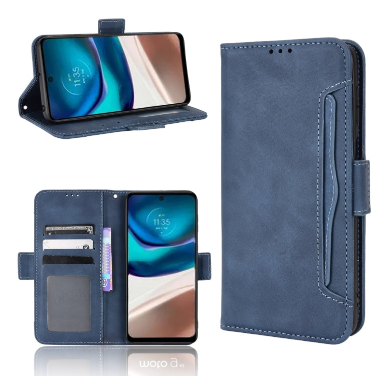 For Motorola Moto G42 Skin Feel Calf Texture Card Slots Leather Phone Case