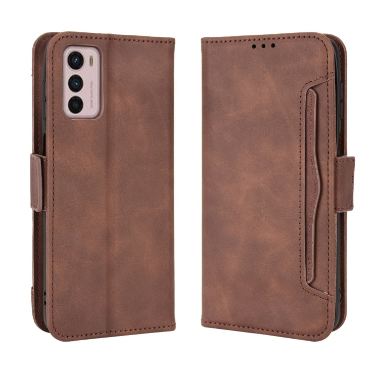 For Motorola Moto G42 Skin Feel Calf Texture Card Slots Leather Phone Case