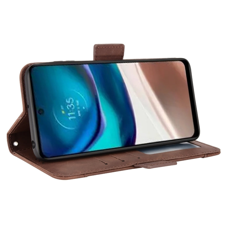 For Motorola Moto G42 Skin Feel Calf Texture Card Slots Leather Phone Case