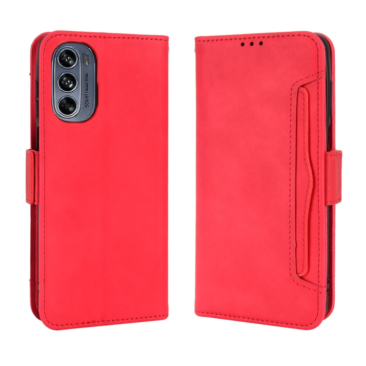 For Motorola Moto G62 5G Skin Feel Calf Texture Card Slots Leather Phone Case