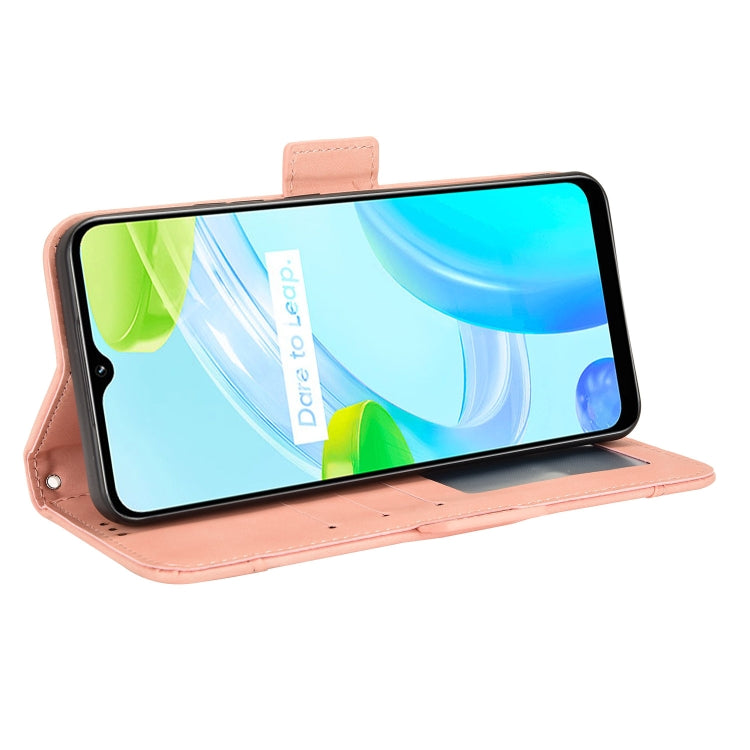 For Realme C30 4G Skin Feel Calf Texture Card Slots Leather Phone Case
