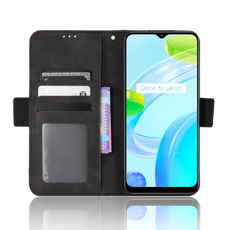 For Realme C30 4G Skin Feel Calf Texture Card Slots Leather Phone Case