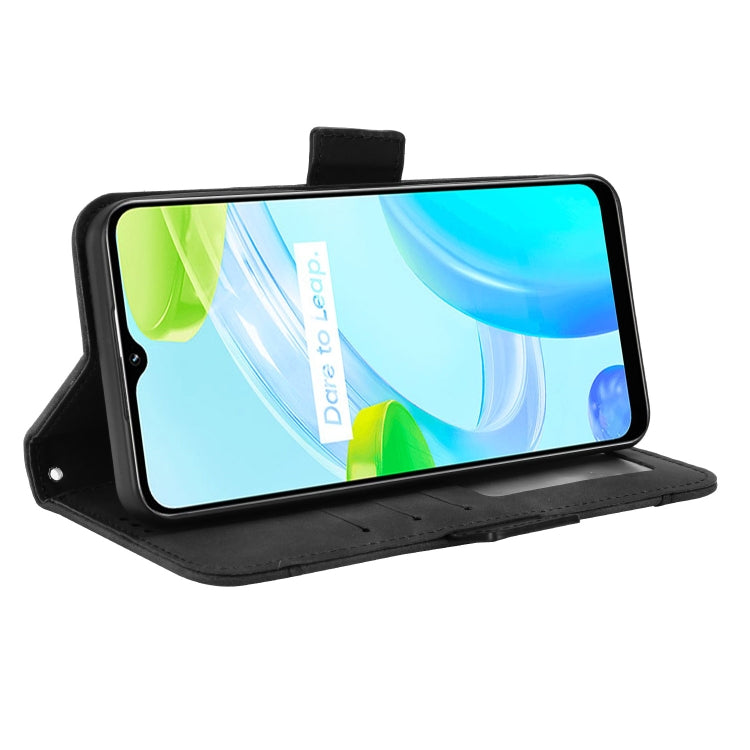 For Realme C30 4G Skin Feel Calf Texture Card Slots Leather Phone Case