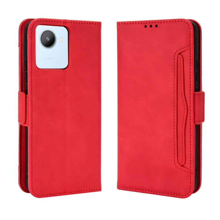 For Realme C30 4G Skin Feel Calf Texture Card Slots Leather Phone Case