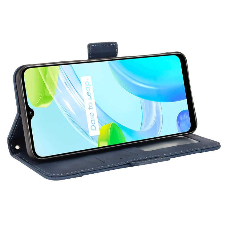 For Realme C30 4G Skin Feel Calf Texture Card Slots Leather Phone Case