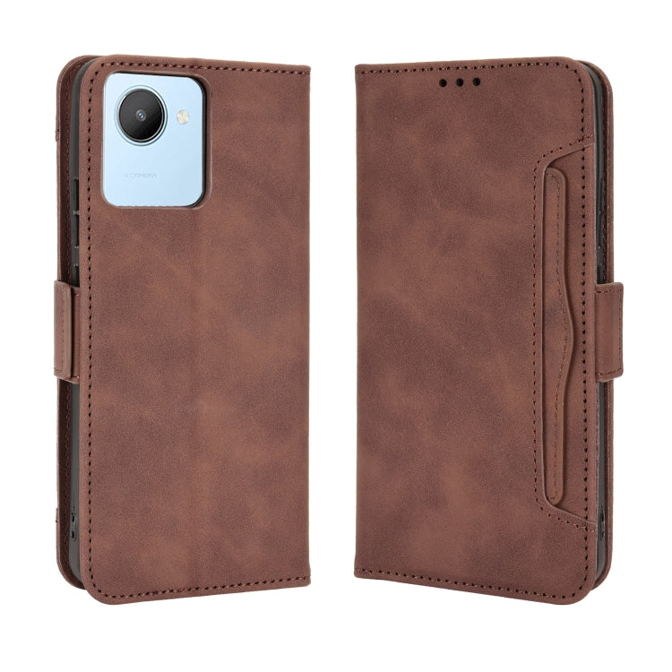 For Realme C30 4G Skin Feel Calf Texture Card Slots Leather Phone Case