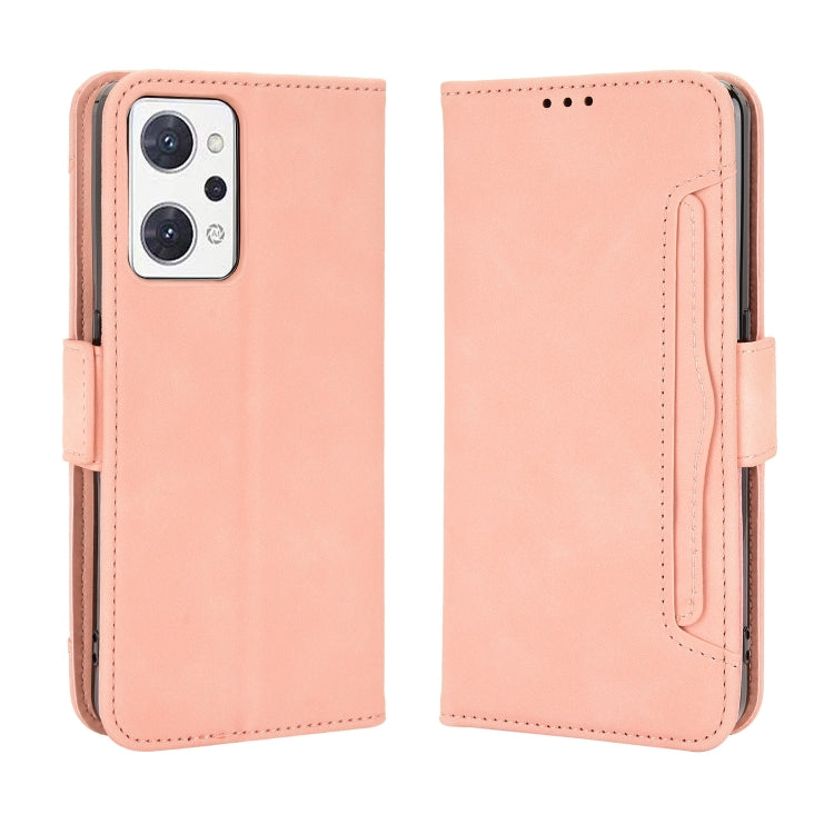 For OPPO Reno7 A Skin Feel Calf Texture Card Slots Leather Phone Case