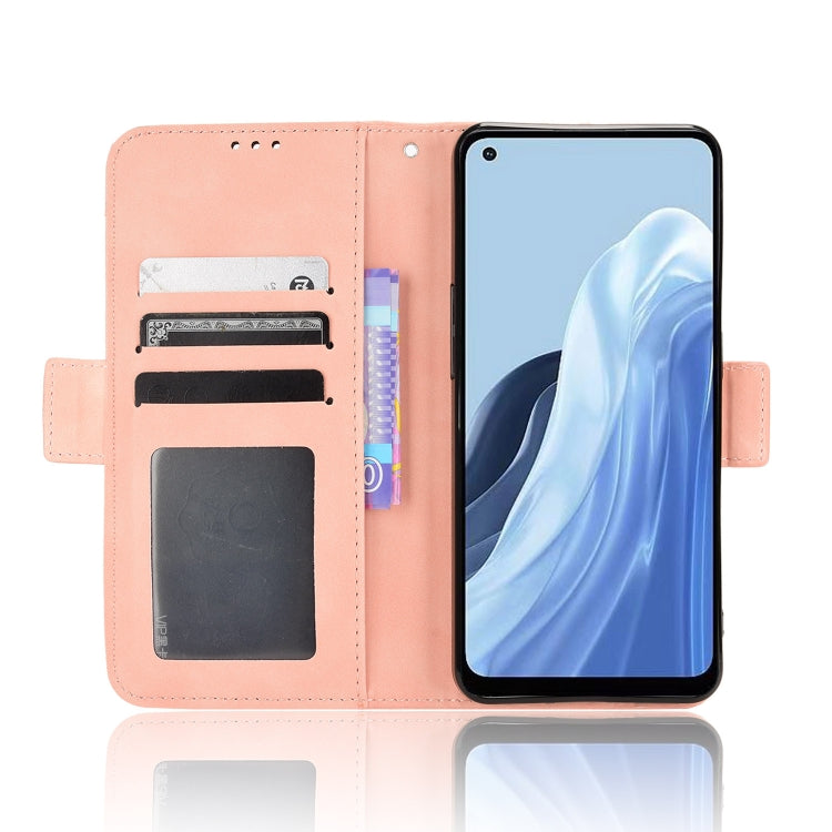 For OPPO Reno7 A Skin Feel Calf Texture Card Slots Leather Phone Case