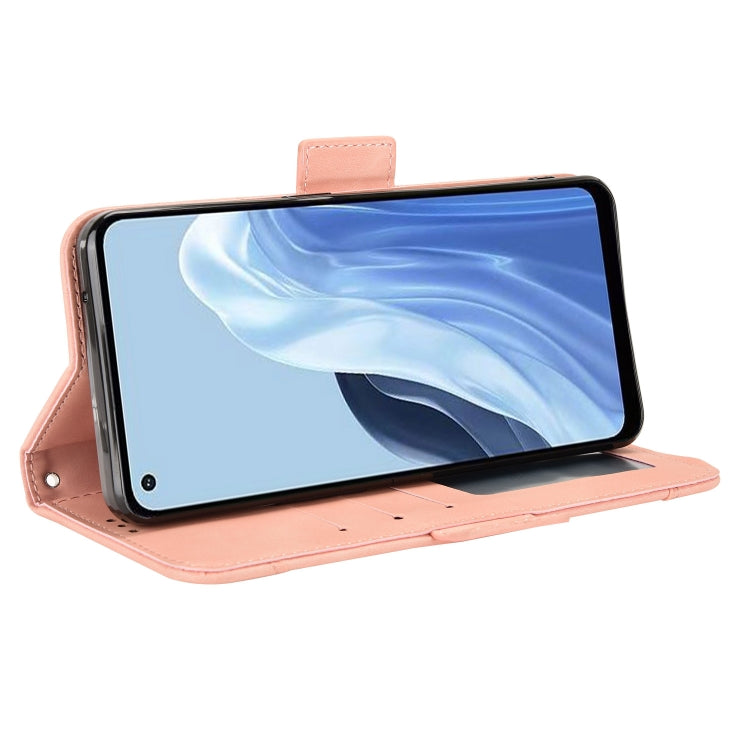 For OPPO Reno7 A Skin Feel Calf Texture Card Slots Leather Phone Case