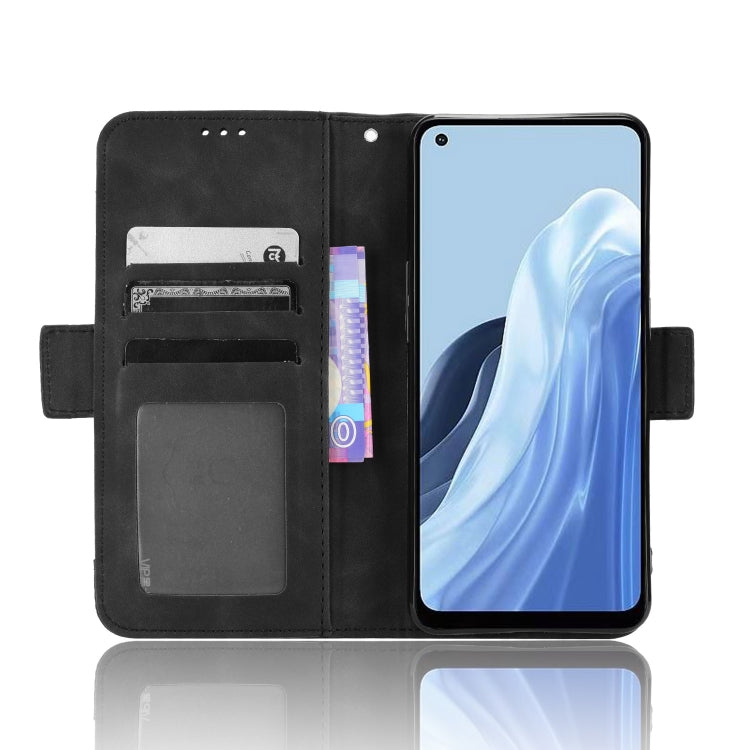 For OPPO Reno7 A Skin Feel Calf Texture Card Slots Leather Phone Case