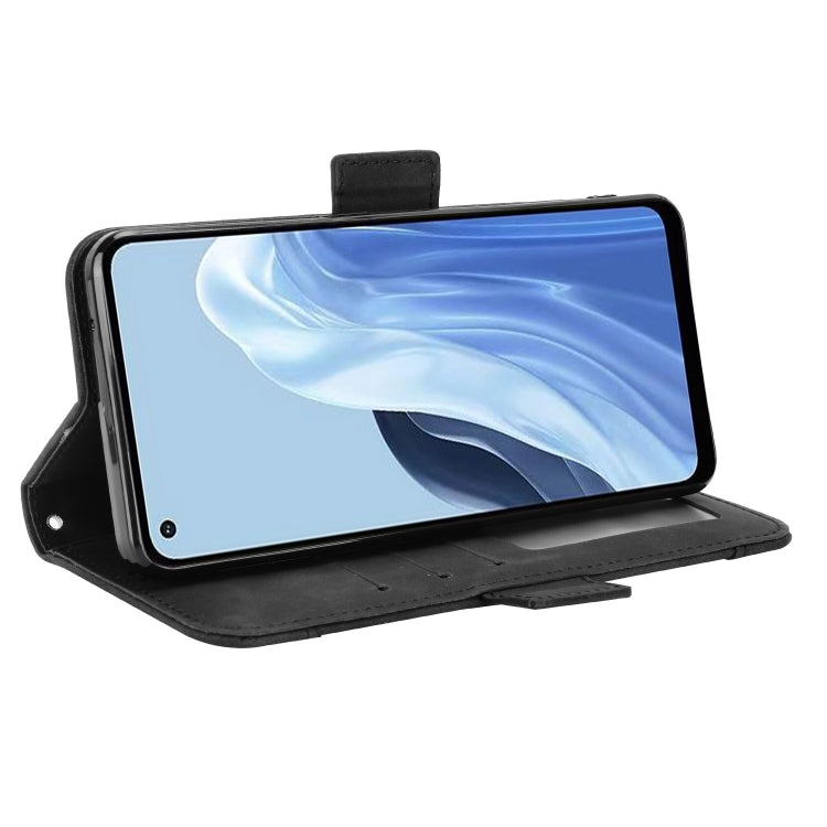 For OPPO Reno7 A Skin Feel Calf Texture Card Slots Leather Phone Case