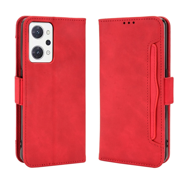 For OPPO Reno7 A Skin Feel Calf Texture Card Slots Leather Phone Case