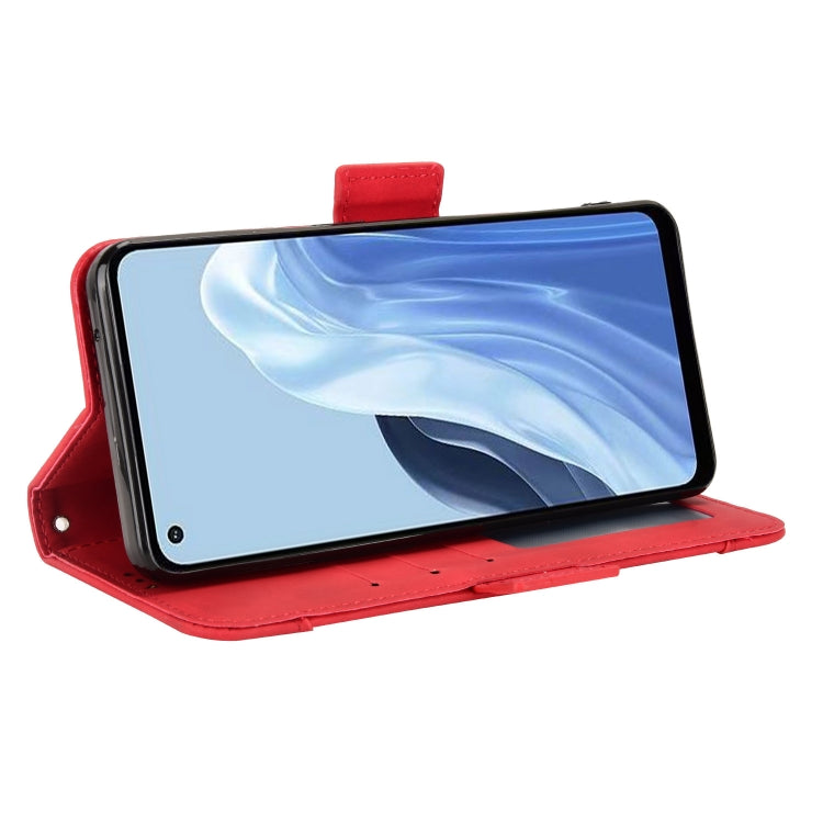 For OPPO Reno7 A Skin Feel Calf Texture Card Slots Leather Phone Case