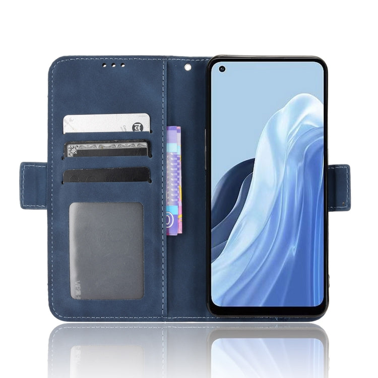 For OPPO Reno7 A Skin Feel Calf Texture Card Slots Leather Phone Case