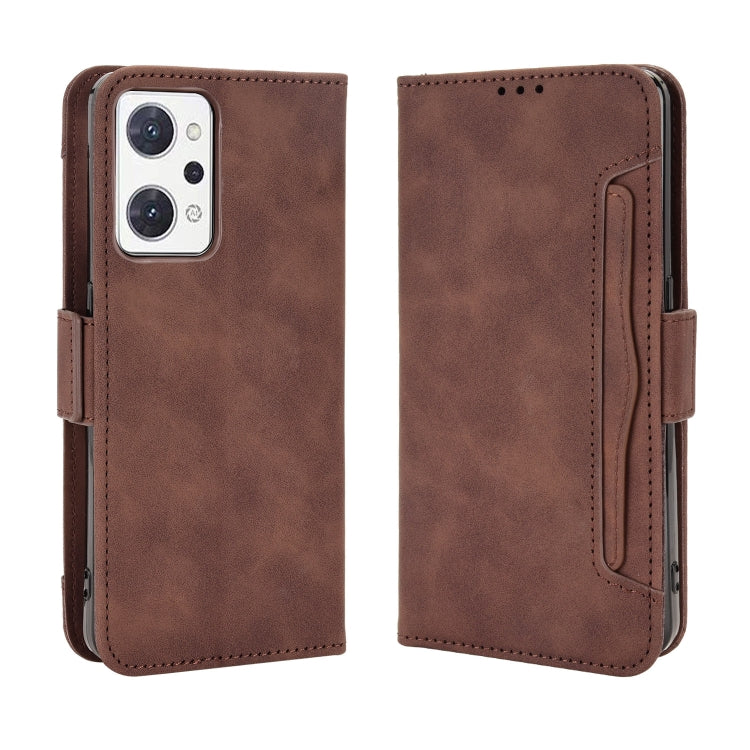 For OPPO Reno7 A Skin Feel Calf Texture Card Slots Leather Phone Case