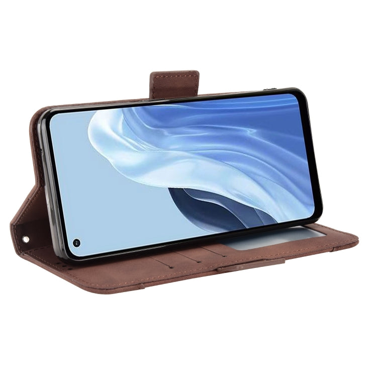For OPPO Reno7 A Skin Feel Calf Texture Card Slots Leather Phone Case