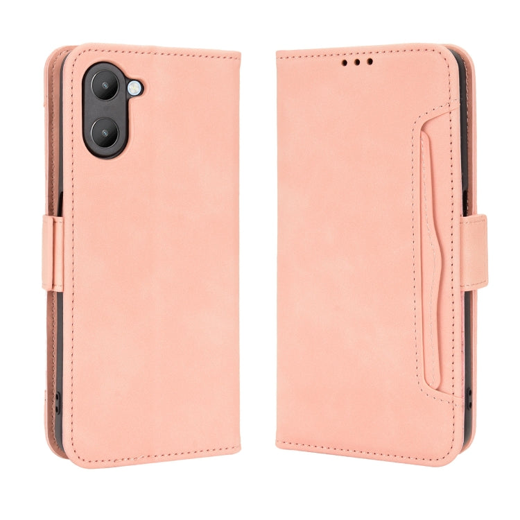 For Realme V20 5G Skin Feel Calf Texture Card Slots Leather Phone Case