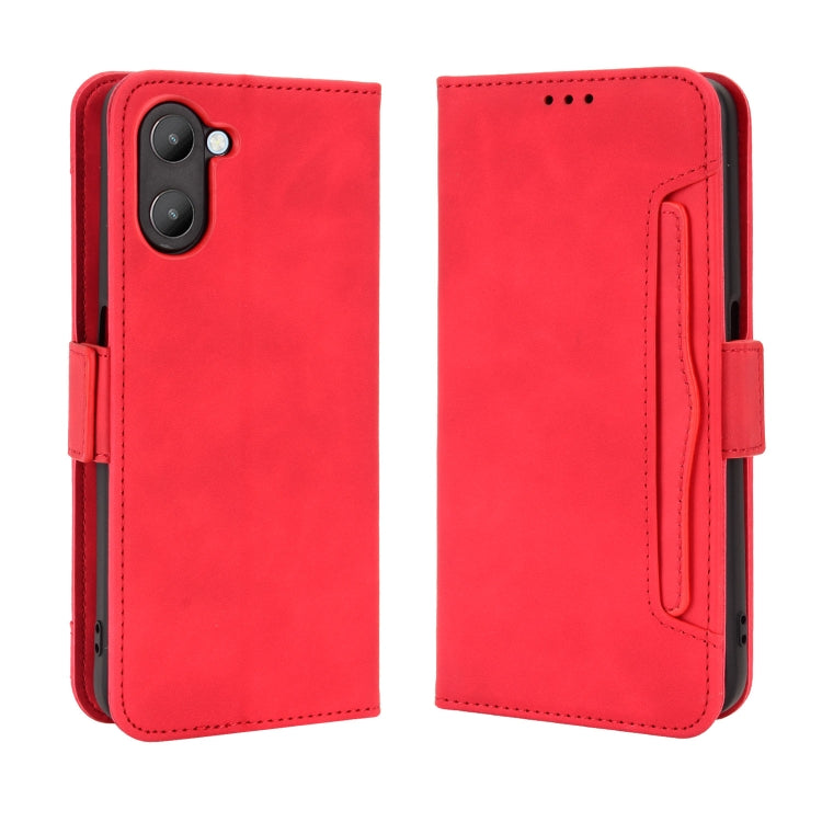 For Realme V20 5G Skin Feel Calf Texture Card Slots Leather Phone Case