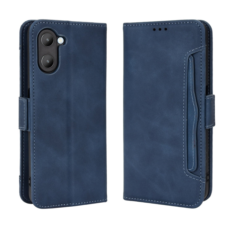 For Realme V20 5G Skin Feel Calf Texture Card Slots Leather Phone Case