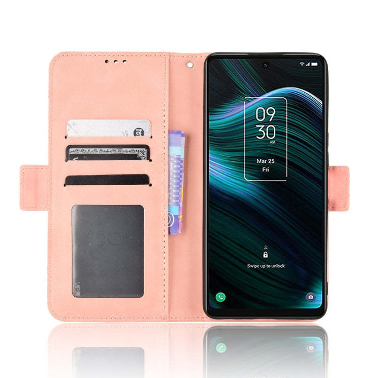 For TCL Stylus 5G Skin Feel Calf Texture Card Slots Leather Phone Case