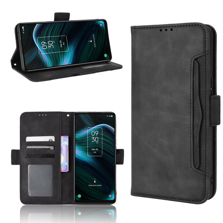 For TCL Stylus 5G Skin Feel Calf Texture Card Slots Leather Phone Case