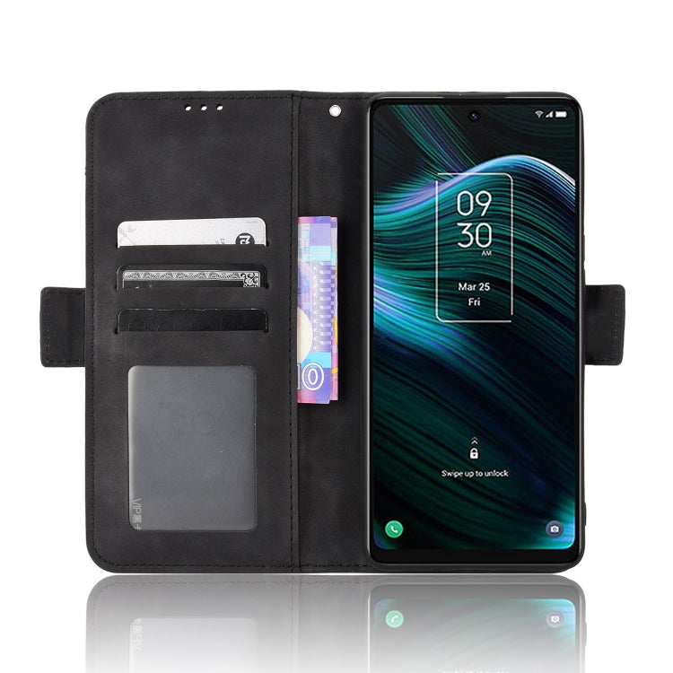 For TCL Stylus 5G Skin Feel Calf Texture Card Slots Leather Phone Case